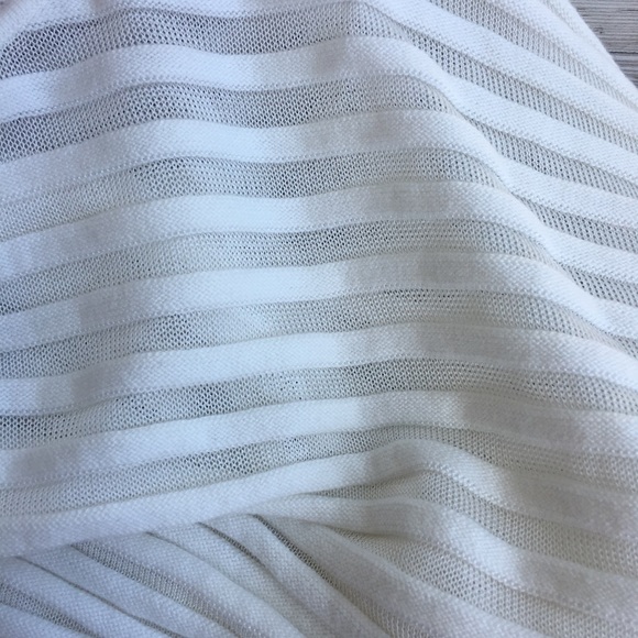 Vince Camuto White Striped Sweater - Picture 6 of 7